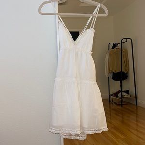 Aritzia white babydoll dress